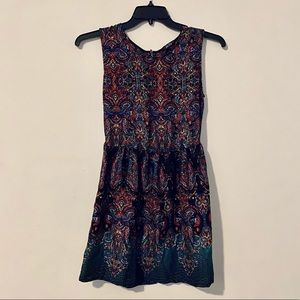 Unique Tribal/Paisley Print Dress - Size M